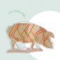 Preview: Bastelbogen Bauernhof Schwein