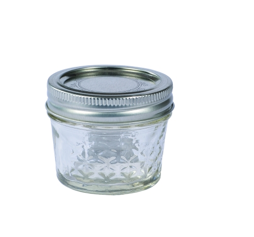 Glas mit Schraubdeckel