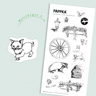 Bemalbare-Sticker Katze