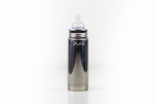 Babyflasche aus Edelstahl (250ml) mit Thermofunktion