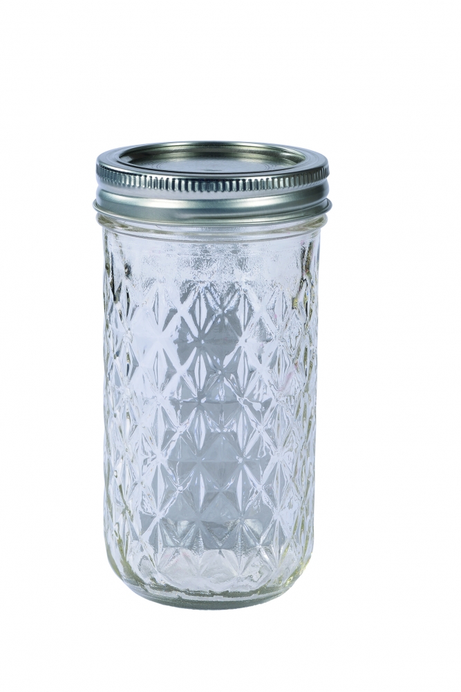 Glas mit Schraubdeckel