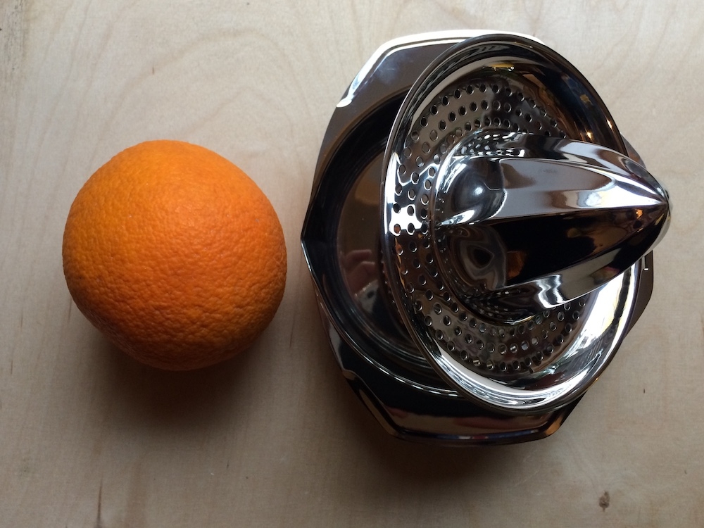 Orangenpresse aus Edelstahl