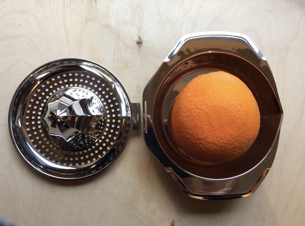 Orangenpresse aus Edelstahl
