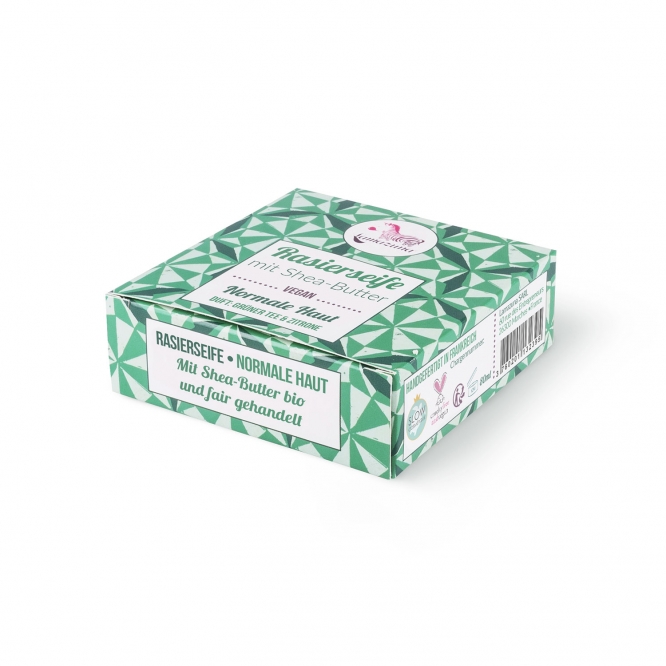 Rasierseife mit Shea-Butter (vegan)